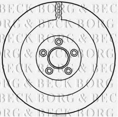 BORG & BECK BBD5948S гальмівний диск
