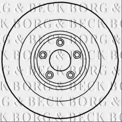 BORG & BECK BBD6017S гальмівний диск