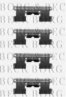 BORG & BECK BBK1146 Комплектуючі, колодки дискового гальма