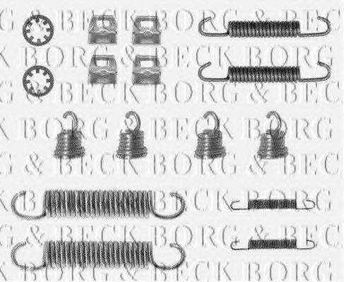 BORG & BECK BBK6081 Комплектуючі, колодки дискового гальма