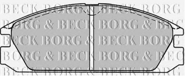 BORG & BECK BBP1222 Комплект гальмівних колодок, дискове гальмо