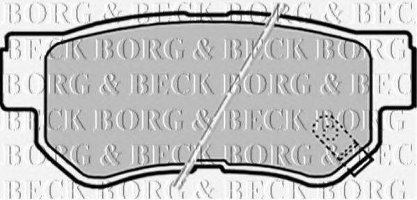 BORG & BECK BBP2163 Комплект гальмівних колодок, дискове гальмо