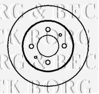BORG & BECK BBD4201 гальмівний диск