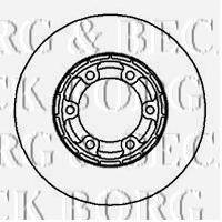 BORG & BECK BBD5098 гальмівний диск