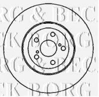BORG & BECK BBD5712S гальмівний диск