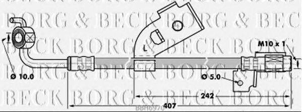 BORG & BECK BBH6970 Гальмівний шланг