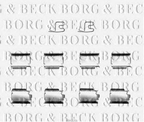 BORG & BECK BBK1201 Комплектуючі, колодки дискового гальма
