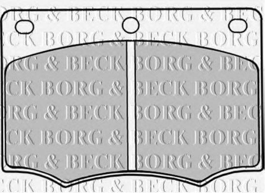 BORG & BECK BBP1044 Комплект гальмівних колодок, дискове гальмо