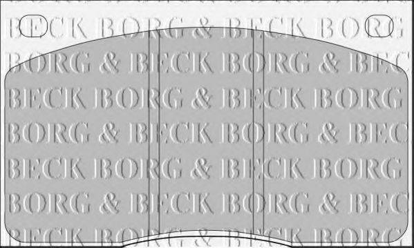 BORG & BECK BBP1074 Комплект гальмівних колодок, дискове гальмо