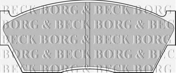 BORG & BECK BBP1077 Комплект гальмівних колодок, дискове гальмо