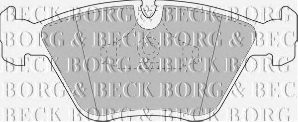 BORG & BECK BBP1407 Комплект гальмівних колодок, дискове гальмо