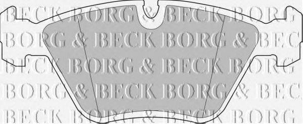 BORG & BECK BBP1460 Комплект гальмівних колодок, дискове гальмо