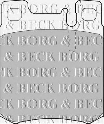 BORG & BECK BBP1462 Комплект гальмівних колодок, дискове гальмо