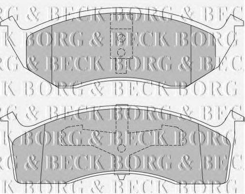 BORG & BECK BBP1465 Комплект гальмівних колодок, дискове гальмо