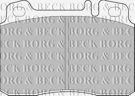BORG & BECK BBP1492 Комплект гальмівних колодок, дискове гальмо
