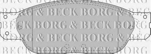 BORG & BECK BBP1704 Комплект гальмівних колодок, дискове гальмо