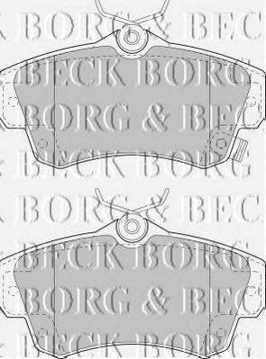 BORG & BECK BBP1724 Комплект гальмівних колодок, дискове гальмо