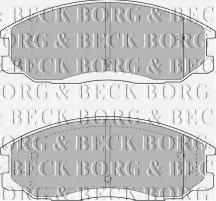 BORG & BECK BBP1789 Комплект гальмівних колодок, дискове гальмо