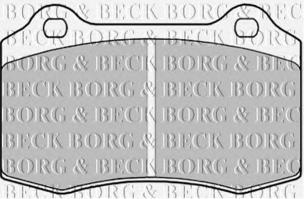 BORG & BECK BBP1823 Комплект гальмівних колодок, дискове гальмо