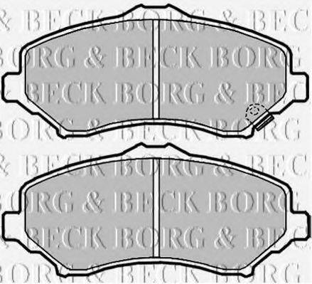 BORG & BECK BBP2089 Комплект гальмівних колодок, дискове гальмо