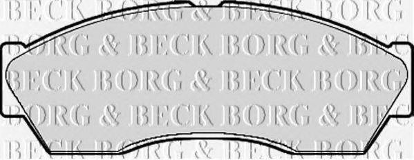 BORG & BECK BBP2118 Комплект гальмівних колодок, дискове гальмо