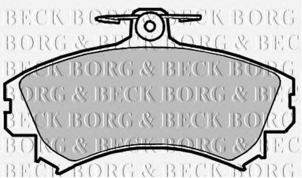 BORG & BECK BBP2151 Комплект гальмівних колодок, дискове гальмо