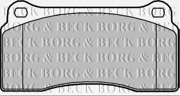 BORG & BECK BBP2358 Комплект гальмівних колодок, дискове гальмо