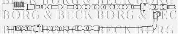 BORG & BECK BWL3092 Сигналізатор, знос гальмівних колодок