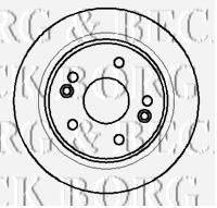 BORG & BECK BBD4270 гальмівний диск