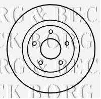 BORG & BECK BBD4657 гальмівний диск