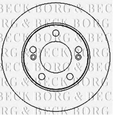 BORG & BECK BBD4681 гальмівний диск