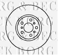 BORG & BECK BBD5108 гальмівний диск