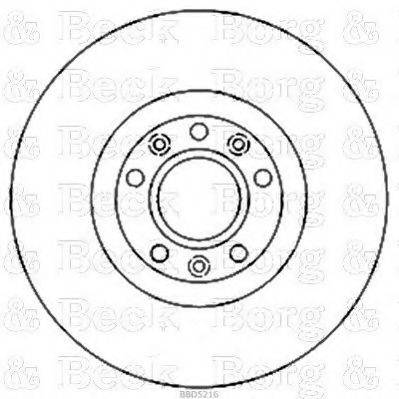 BORG & BECK BBD5216 гальмівний диск