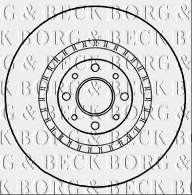BORG & BECK BBD5287 гальмівний диск