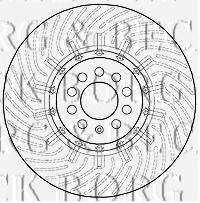 BORG & BECK BBD5809S гальмівний диск