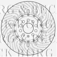 BORG & BECK BBD5810S гальмівний диск