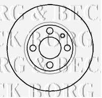 BORG & BECK BBD5844S гальмівний диск