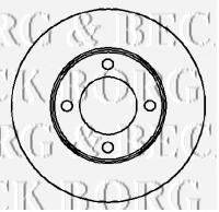 BORG & BECK BBD5863S гальмівний диск