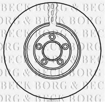 BORG & BECK BBD5947S гальмівний диск