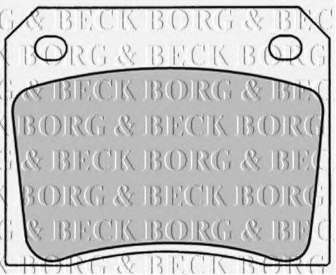 BORG & BECK BBP1281 Комплект гальмівних колодок, дискове гальмо