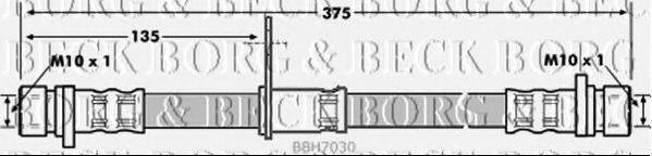 BORG & BECK BBH7030 Гальмівний шланг