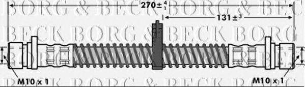 BORG & BECK BBH7074 Гальмівний шланг