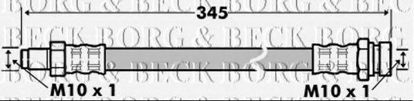 BORG & BECK BBH7521 Гальмівний шланг