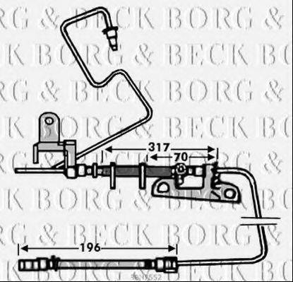BORG & BECK BBH7552 Гальмівний шланг
