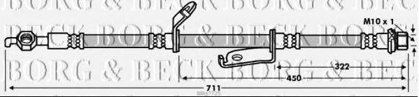 BORG & BECK BBH7725 Гальмівний шланг