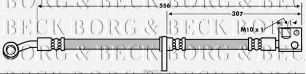 BORG & BECK BBH7753 Гальмівний шланг