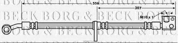 BORG & BECK BBH7754 Гальмівний шланг