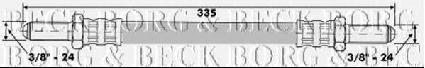 BORG & BECK BBH6554 Гальмівний шланг