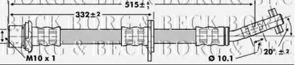 BORG & BECK BBH6750 Гальмівний шланг