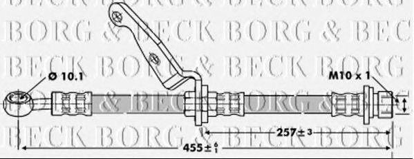 BORG & BECK BBH6784 Гальмівний шланг